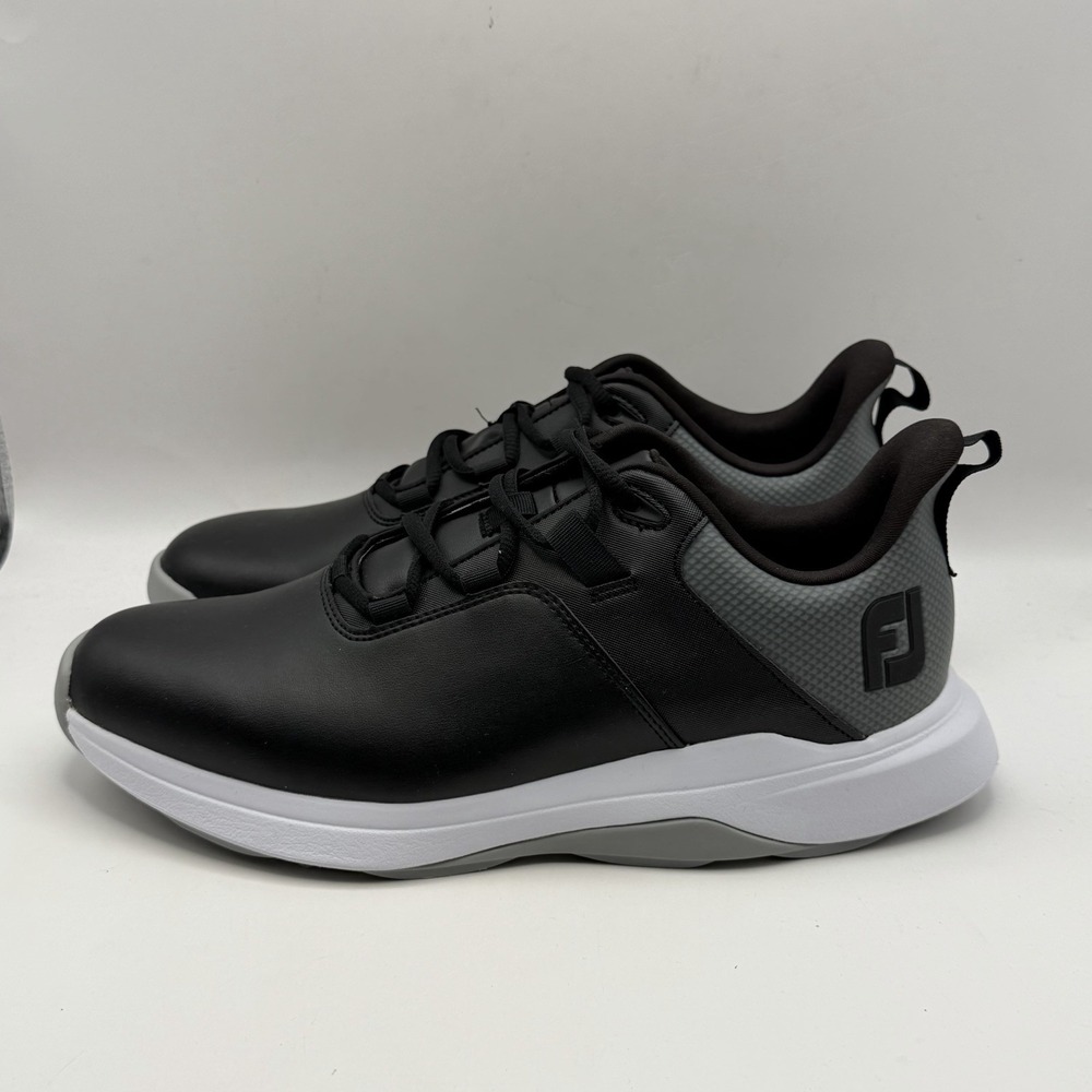 FJ FootJoy Men's ProLite Golf Shoes Lightweight Black 56922 Size 8M New - Picture 1 of 10